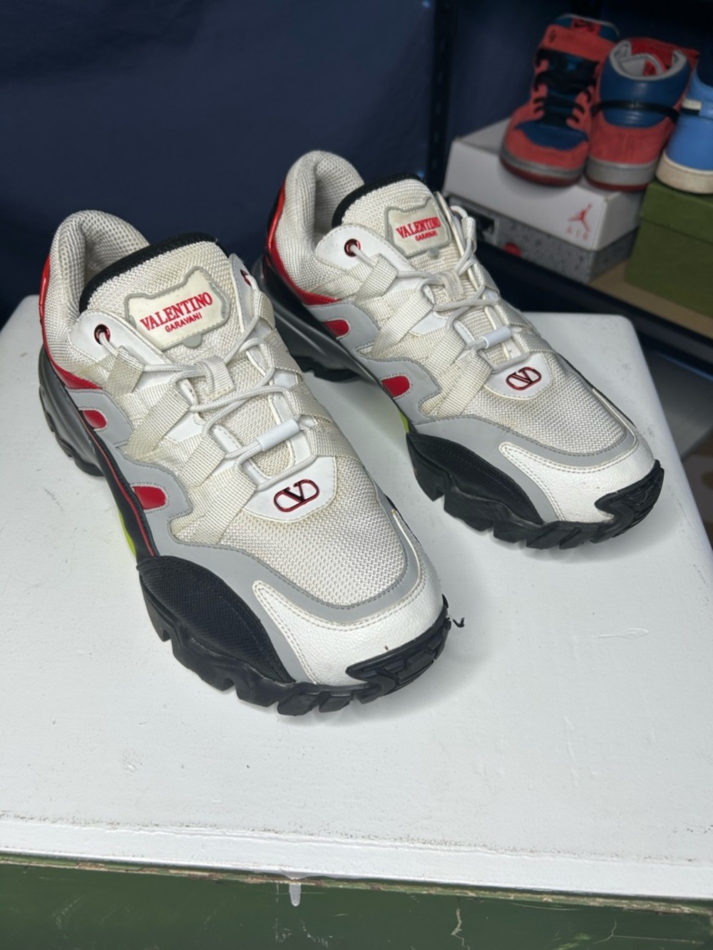 Size 45EU/12US Valentino Garavani Men's Climbers White/Red/Black Trainers